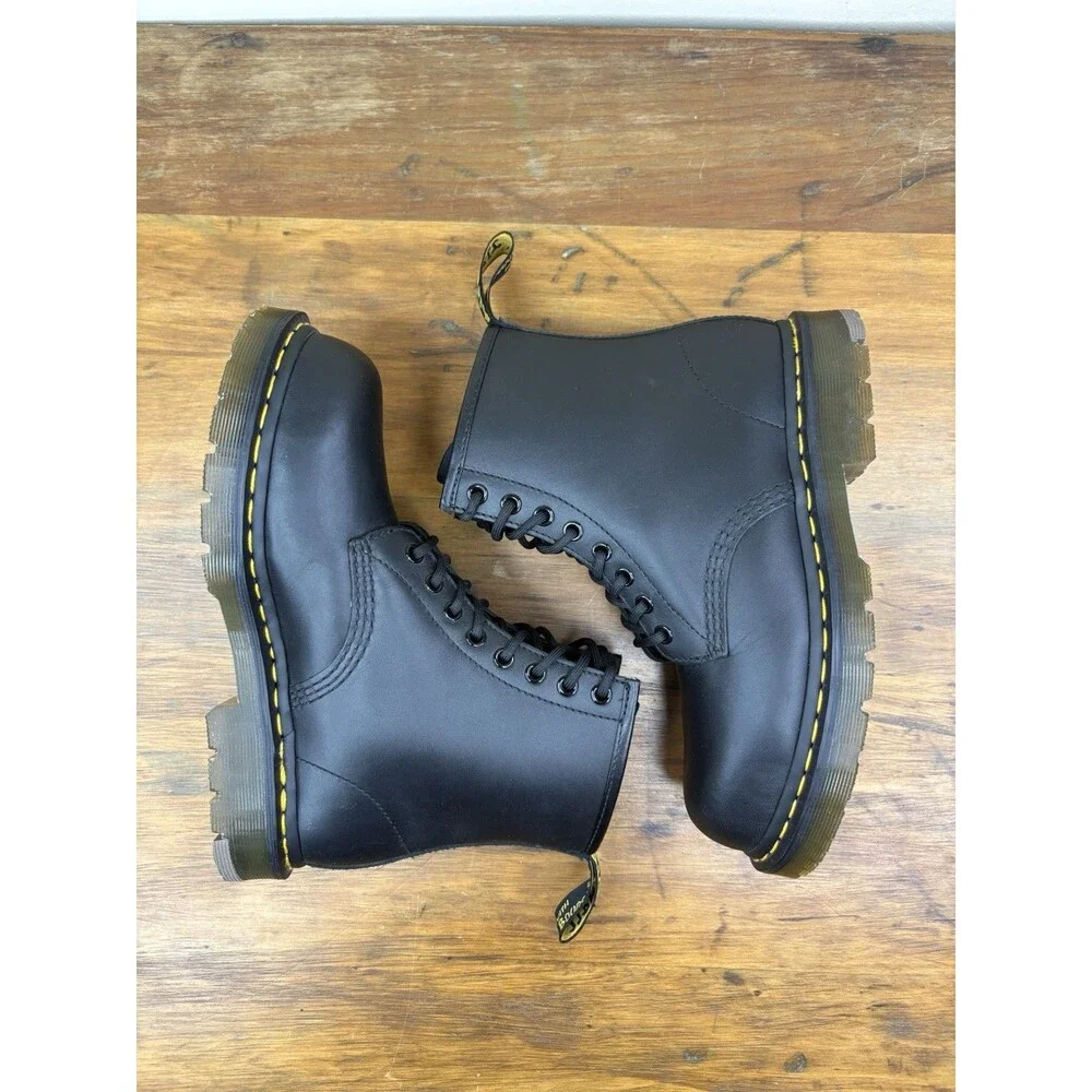 Dr Martens DM556 Mens Black Leather Steel Toe Work Safety Boots US 7 NWOB